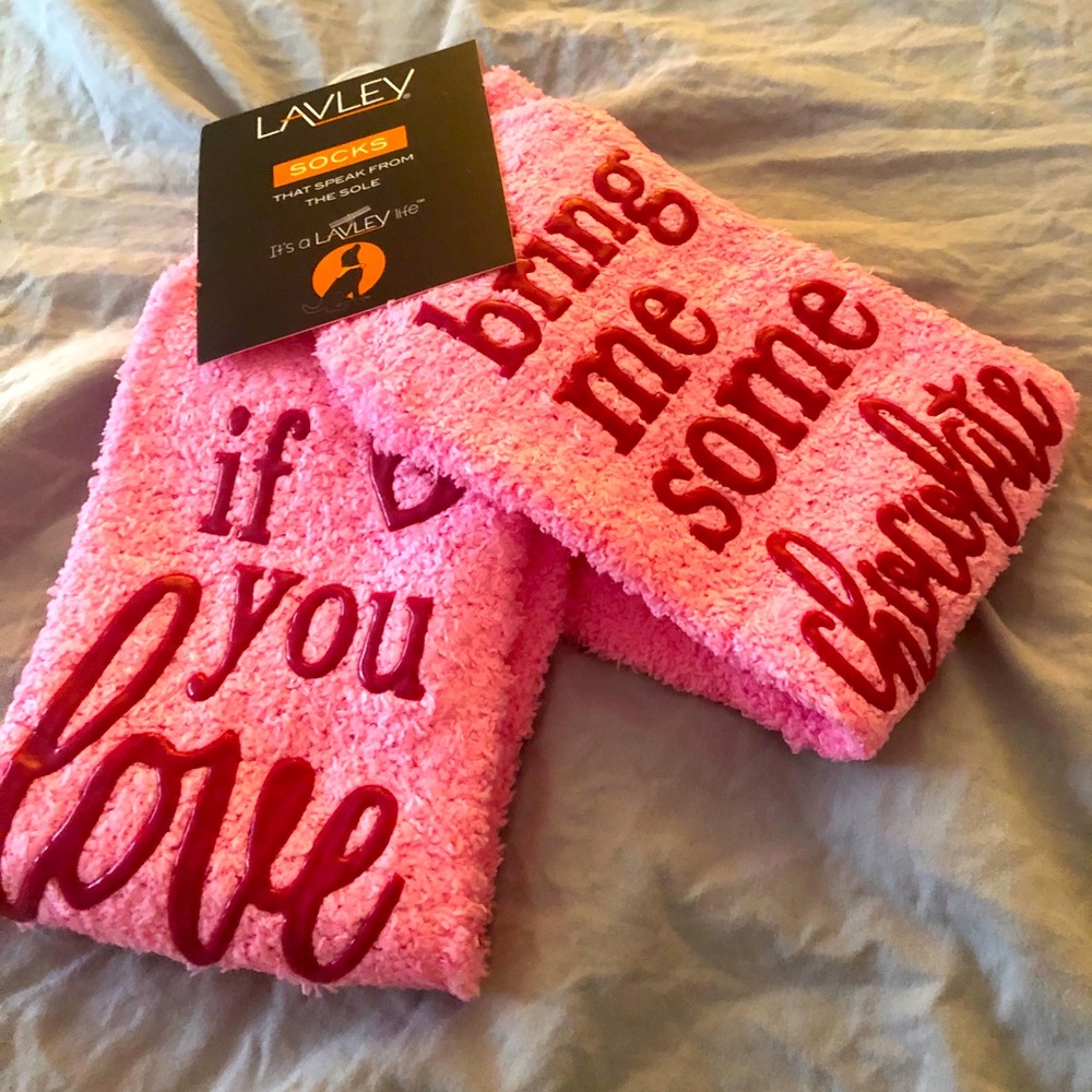 If you love me bring me some chocolate fuzzy socks